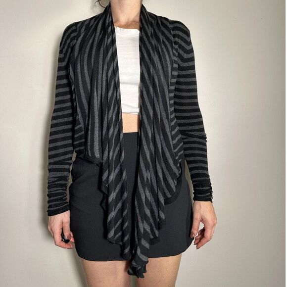 y2k Guess Jeans Black Gray Striped Size Small - Picture 2 of 6